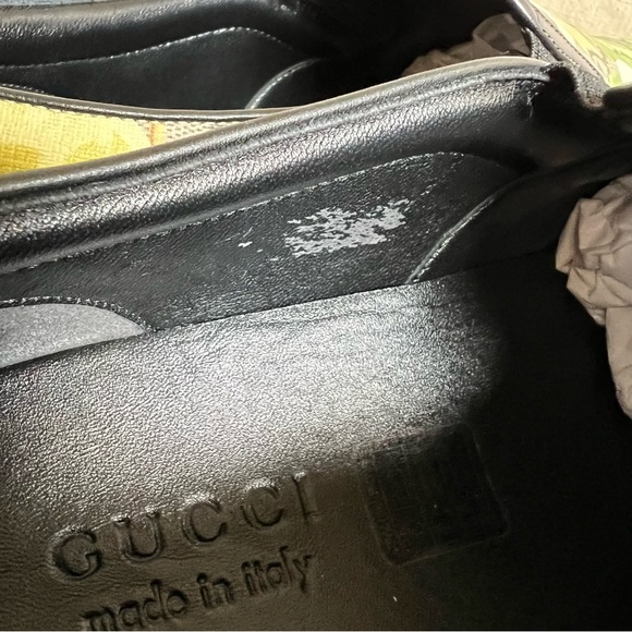 Gucci Supreme GG Canvas Bloom Green Floral Print Slip On Sneakers 10.5 G US11 - Picture 17 of 17
